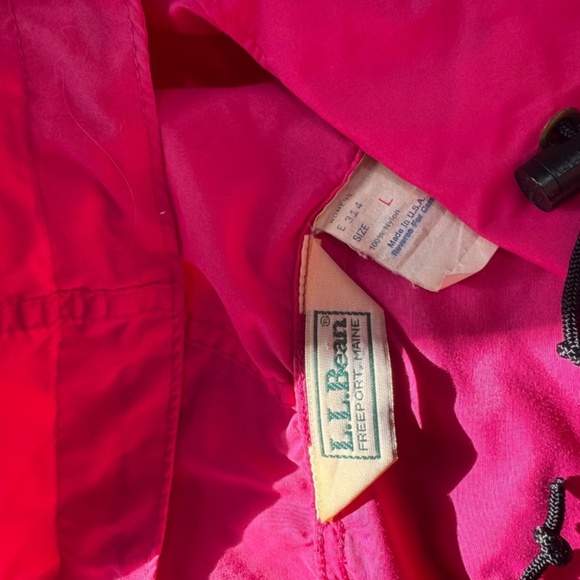Vintage anorak jacket size large LL BEAN windbreaker - Picture 2 of 3